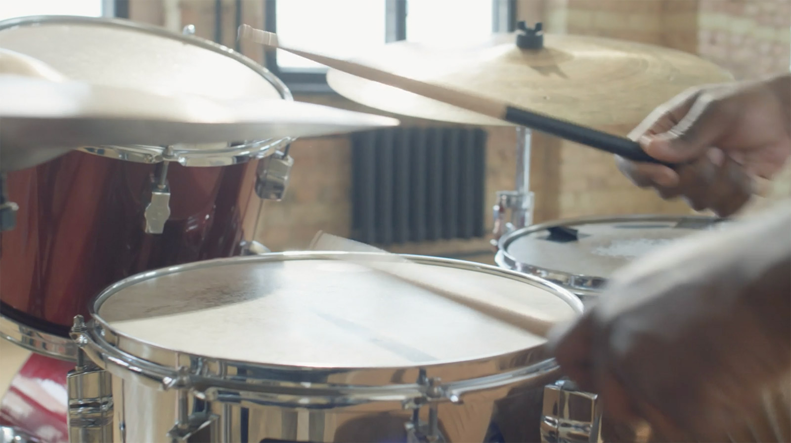 Roland V-Drums electronic drum kit at The Trane Station recording studio.